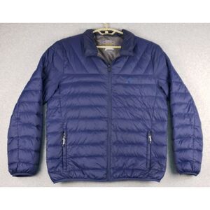 Globe Trotter Mens Duck Down‎ Puffer Jacket XL Blue